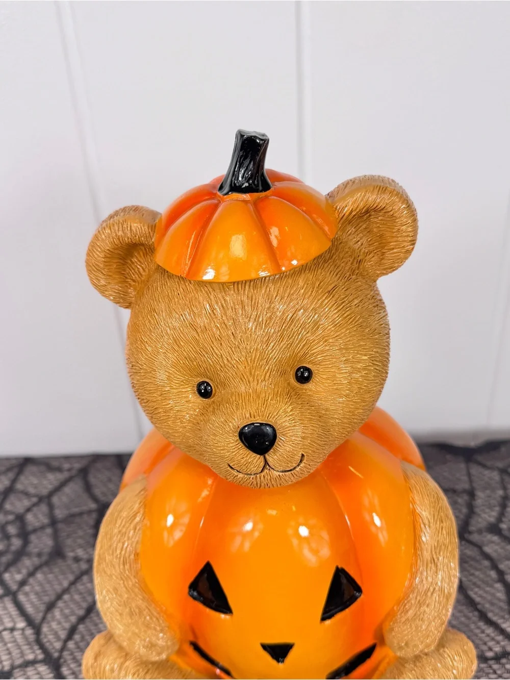 NEW Summerween Teddy Bear Pumpkin Costume Halloween Figurine
